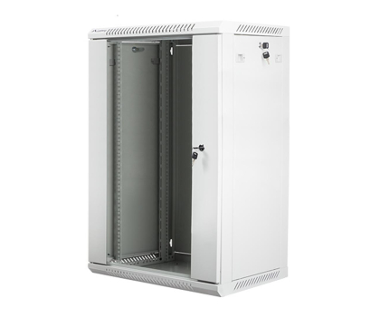 Szafa RACK LANBERG Szafa instalacyjna wisząca 19'' 18U 600X450mm szara (drzwi szklane) WF01-6418-10S
